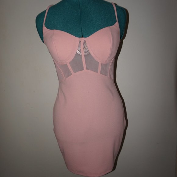 Pink Bodycon Dress - Picture 1 of 5